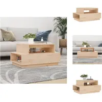 vidaXL Table basse 80x55x40,5 cm pin massif - Tables basses