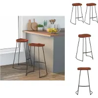 vidaXL Gavin tabouret de bar 2 pcs. 50x40x78 cm en bois massif de manguier - Tabouret de bar