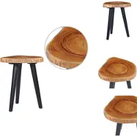 vidaXL Table basse 40 x 45 cm Teck Massif - Tables basses