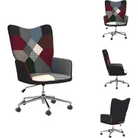 vidaXL Fauteuil de relaxation Patchwork Tissu - Fauteuil