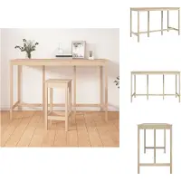 vidaXL Table de bar 180x80x110 cm pin massif - Tables de salle à manger