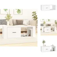 vidaXL Table basse blanche 100x50,5x35 cm Bois composite - Tables basses