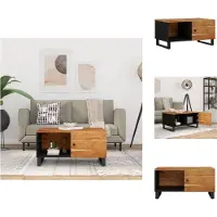 vidaXL Table basse 80x50x40 cm Bois massif Acacia & dérivés - Tables basses