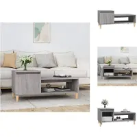 vidaXL Table basse Gris Sonoma 100x50x45 cm Bois composite - Tables basses
