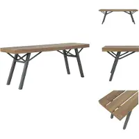 vidaXL Banc de jardin 120 cm en bois massif d'acacia - Bancs de jardin