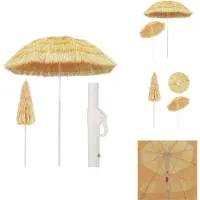 vidaXL Parasol de plage Nature 180 cm Hawaii Style - Parasols & Ecrans solaires