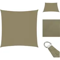 vidaXL Voile d'ombrage en tissu Oxford carrée 6 x 6 m beige - Parasols et protections solaires