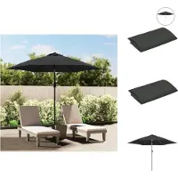 vidaXL Housse de rechange pour parasol Anthracite 300 cm