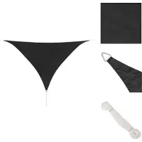 vidaXL Voile d'ombrage Oxford Tissu Triangulaire 5 x 5 x 5 m Anthracite - Parasols & Protection solaire