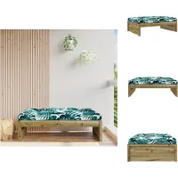 vidaXL Tabouret de jardin 120x80 cm Bois de pin imprégné - éléments de canapé de jardin