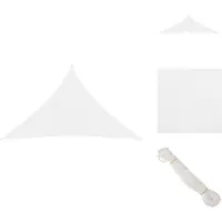 vidaXL Voile d'ombrage Oxford Tissu Triangulaire 3x3x4,24 m Blanc - Parasols & Protection solaire