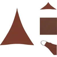 vidaXL Voile d'ombrage Oxford-Tissu Triangulaire 4x5x5 m Terracotta-Rouge - Parasols & Protection solaire