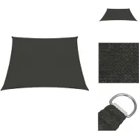 vidaXL Voile d'ombrage 160 g/m² Anthracite 4/5x3 m HDPEE - Parasols & Protection solaire