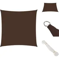 vidaXL Voile d'ombrage Oxford Tissu Carré 4,5x4,5 m Marron - Parasols & Protection solaire