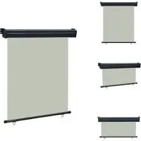 vidaXL Marquise latérale de balcon 140 × 250 cm Gris - Parasols & Protection solaire