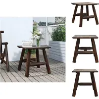 vidaXL Table d'appoint 49x49x50 cm bois massif épicéa - éléments de canapé de jardin