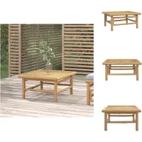 vidaXL Table de jardin 65x55x30 cm Bambou - éléments de canapé de jardin