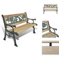vidaXL Banc de jardin pour enfants 84 cm bois - Bancs de jardin