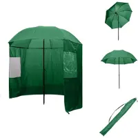 vidaXL Parasol de pêche Vert 240x210 cm - Parasols & ombrelles