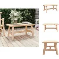vidaXL Table basse 90x50x41 cm en bois massif d'épicéa - éléments de canapé de jardin