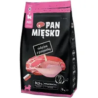 PAN MIĘSKO Bœuf avec caille XS - nourriture sèche pour chiots - 9 kg