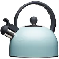 Kitchen Craft Living Nostalgia Induction Pour Dessus De Poêle Bouilloire Sifflante,, 1,4 L Vintage Bleu