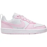 Nike Chaussures de sport Court Borough pour filles, modèle plat, couleur blanche, parfaites pour le quotidien
