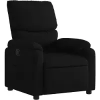vidaXL Fauteuil relax noir tissu