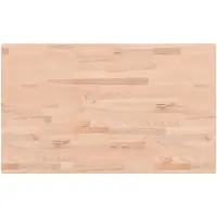 vidaXL Dessus de table 100x60x2,5cm rectangulaire bois massif de hêtre