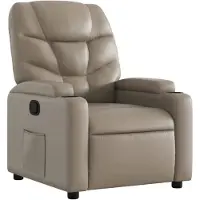 vidaXL Fauteuil relax cappuccino brun similicuir