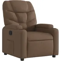 vidaXL Fauteuil relax brun Tissu