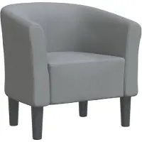 vidaXL Chaise cabriolet gris clair tissu