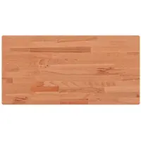 vidaXL Dessus de table 100x50x1,5cm rectangulaire bois massif de hêtre