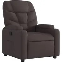 vidaXL Fauteuil relax brun foncé Tissu