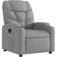 vidaXL Fauteuil relax gris clair Tissu