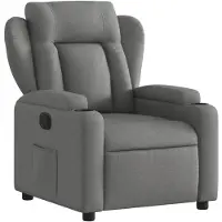 vidaXL Fauteuil relax gris foncé Tissu