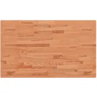 vidaXL Dessus de table 100x60x1,5cm rectangulaire bois massif de hêtre