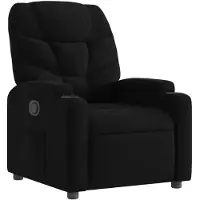 vidaXL Fauteuil relax noir tissu