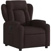 vidaXL Fauteuil relax brun foncé Tissu