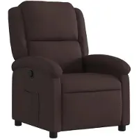 vidaXL Fauteuil relax brun foncé Tissu