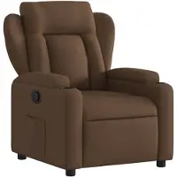 vidaXL Fauteuil relax brun Tissu
