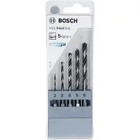 Bosch 2607002824 Ensemble De Forets Hélicoïdaux À Pointe HSS TeQ 5 Pièces Avec Queue Hexagonale