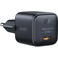 Aukey Adaptateur de charge Pa-B1L, Usb-C, 30W (Noir)