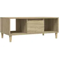 vidaXL Table basse en chêne Sonoma 90x50x36,5 cm Bois composite