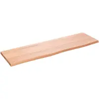 vidaXL Étagère murale marron clair 100x30x2cm bois chêne massif traité