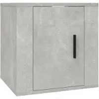 vidaXL Armoire TV murale gris béton 40x34,5x40 cm