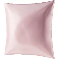 Ailoria BEAUTY SLEEP Housse d'oreiller en soie à fermeture éclair (65x65) (rose) (Taie d’oreiller, 65 x 65 cm)