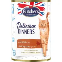 Butcher's Delicious Dinners, nourriture pour chats, morceaux de chevreuil en gelée 6 x 400g
