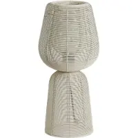 Light & Living Lampe de table Aboso blanc Ø 18cm