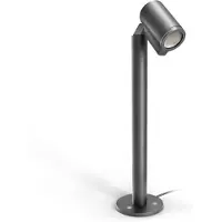 Steinel Lampe d'allée à LED 7,86W 512 lm 3000 K blanc chaud H 572 mm Câble d'alimentation 2,5 m Automatisme crépusculaire Spot Way N anthracite